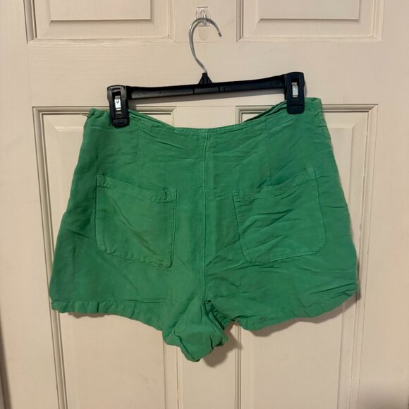 Zara Linen Lined-Button Skort in Washed Green - Picture 11 of 12